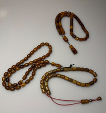 58  Grams Antique Bakelite Rosary Prayer Beads Marbled.