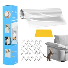 Cat Scratch Furniture Protector 11.8x196.8 Inch Single-Sided Sticky Shield