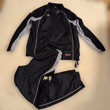 Kappa Kappa Piste Top and Bottom Nylon Jacket Pants Set Navy M