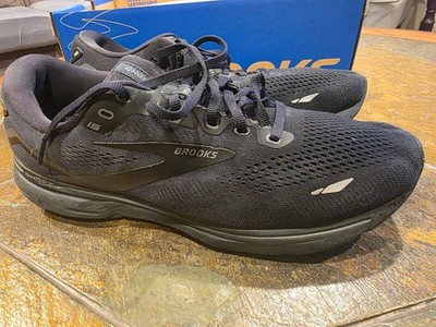 Size 12 - Men\'s Brooks Ghost 15 Running Shoes Triple Black 1103932E020 Brooks Ghost 15 Black Running Walk Shoes 1103932E020 Size  main image 2