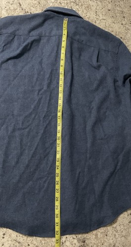 Pendleton NWT 100% Virgin Wool Flannel Field Shirt Medium M Long Sleeve Blue New - Picture 10 of 11