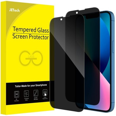 JETech Privacy Full Coverage Screen Protector for iPhone 13 mini, Black