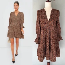 TUCKERNUCK x POMANDER PLACE Leopard Kenzo Dress Size Small