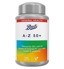 Boots A-Z 50 + Komplett Vitamine & Mineralien 180 Tabletten 6 Monate Supply
