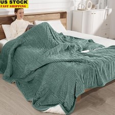 King Size Electric Blanket Dual Zone Temp Control Auto Shut Off Cozy Warmth New