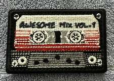 AWSOME MIX TAPE VOL. 1 2x3 Embroidered Morale Patch Hook Backing Brand New