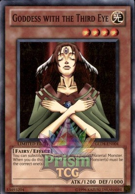 Goddess with the Third Eye GLD4-EN004 Yugioh