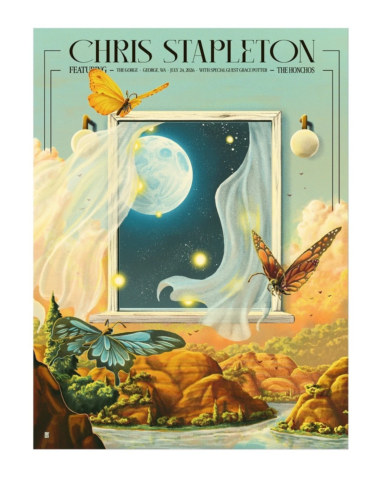 Chris Stapleton The Gorge Washington July 24 2026 Poster