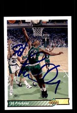 Signed Basketball Card Auto Ed Pinckney 1992-93 Upper Deck #257 Boston Celtics