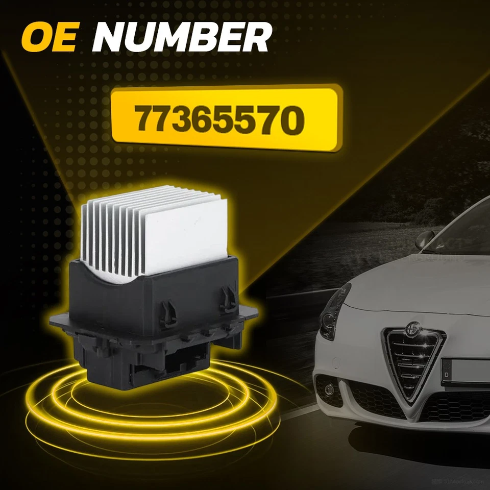 For 2010-2020 Alfa Romeo Giulietta 940 Blower Fan Motor Heater Resistor 77365570 - Image 3 of 4