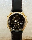 Vintage Seiko World Timer 38mm Chronograph Alarm Watch 5T52-6A39 Needs Battery
