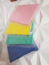 African Exfoliating Net Sponge Long Shower Bath Wash Cloth Body Scrub 5ps