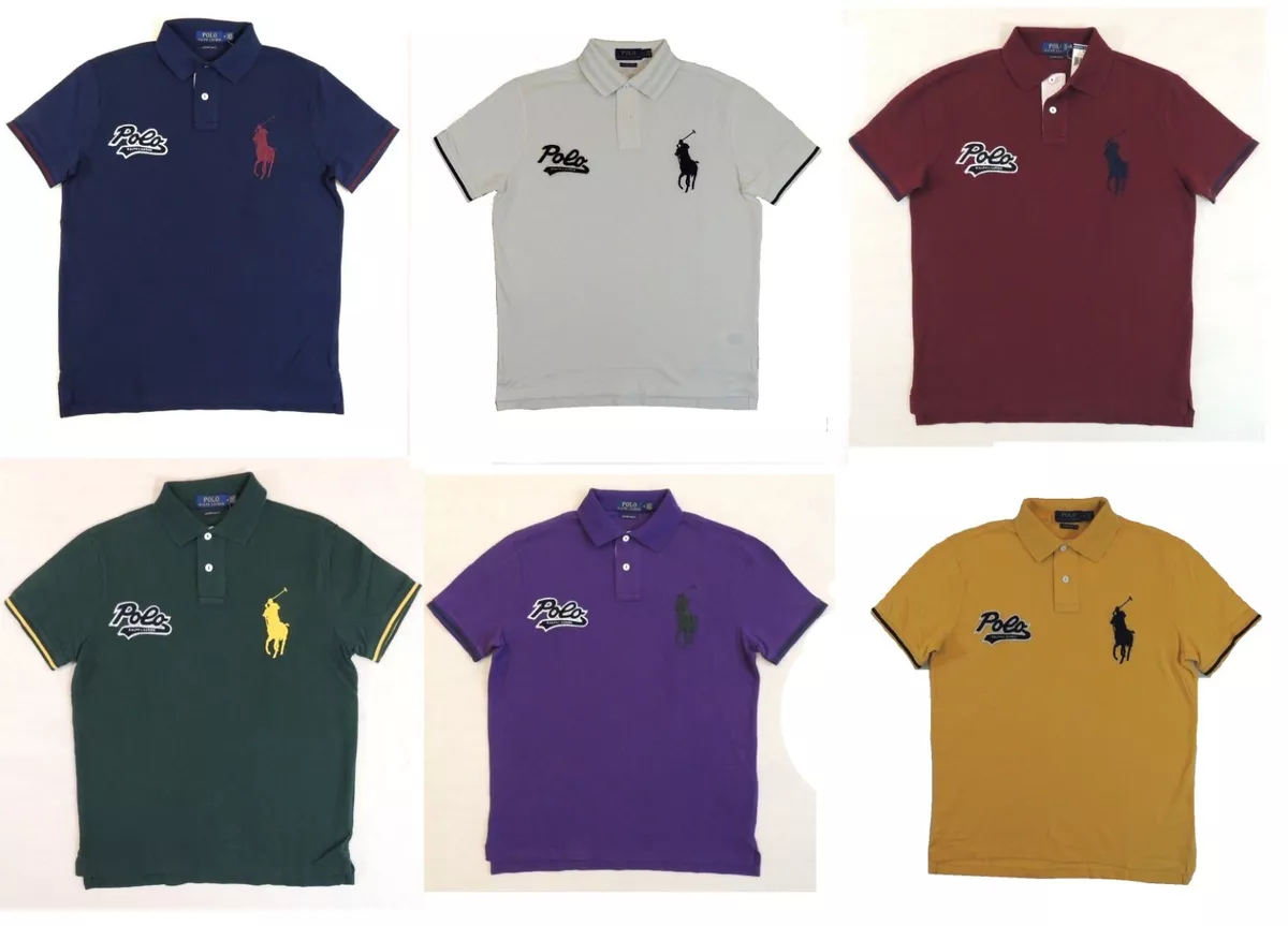 Polo Ralph Lauren Custom Slim-Fit Big Pony Mesh Short-Sleeve Polo Shirt