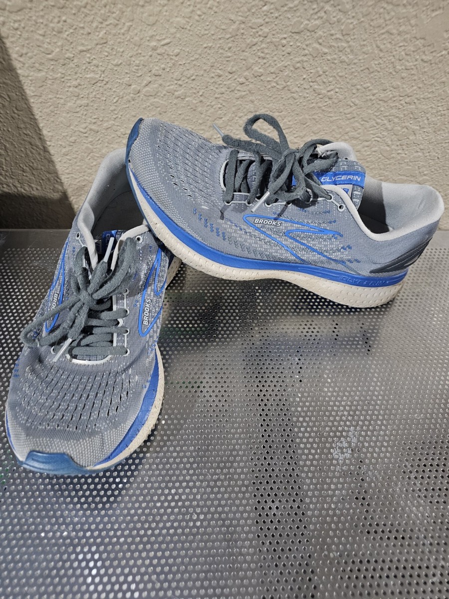 Brooks Glycerin 19 Men’s Size 8 Medium Gray Blue Running Shoes Athletic Sneakers Brooks Mens Glycerin 19 Fitness Trainer Athletic and  main image 2