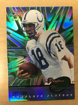 1999 Pacific Aurora Peyton Manning Complete Players #5 /299 Holofoil Insert