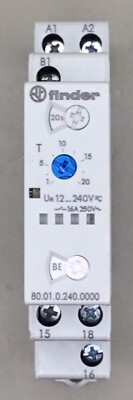 Finder Multifunctional Time Relay 12-240V, 16A, 80.01.0.240.0000