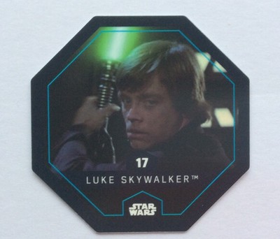 STAR WARS Token 17 LUKE SKYWALKER Cosmic Shells E.Leclerc Collector Image