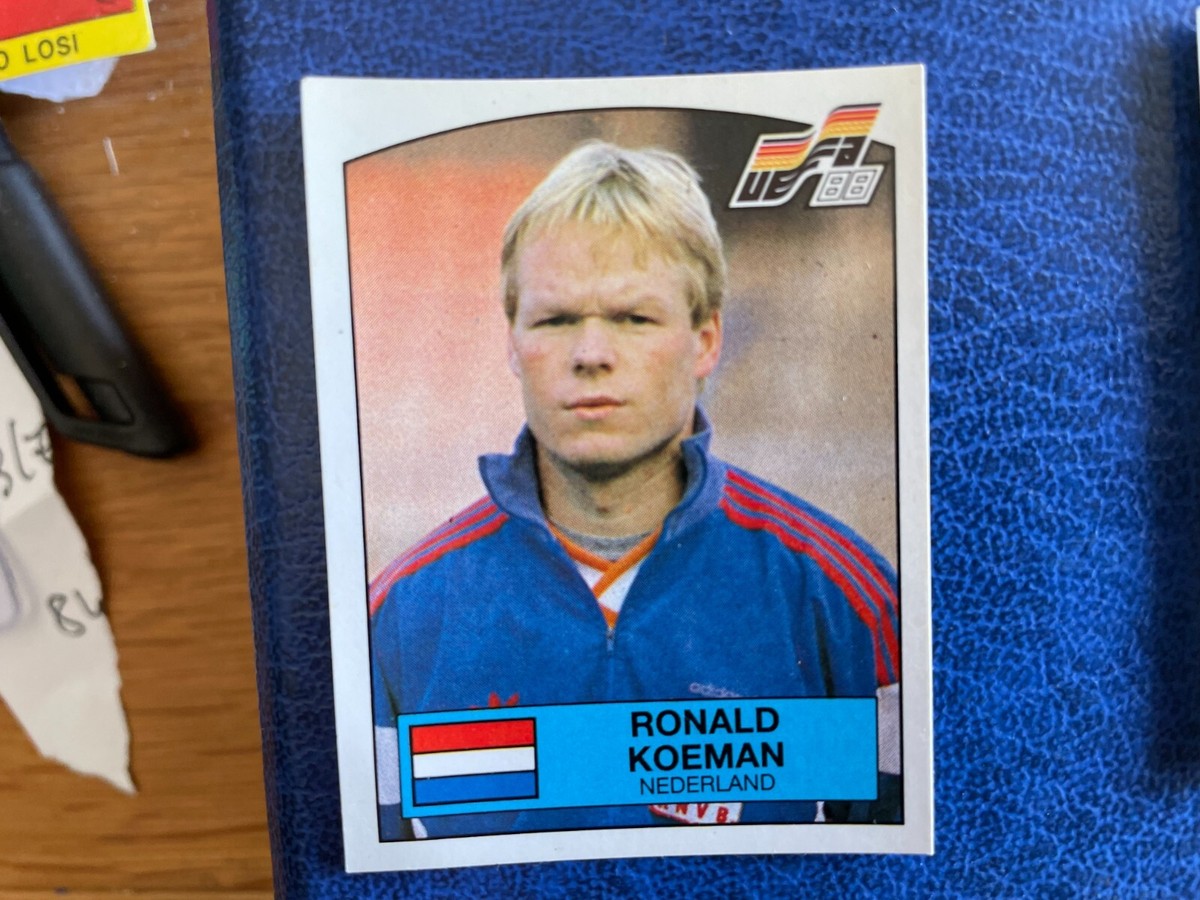 Figurine Panini Euro 88 N°217 - Ronald Koeman (Pays-Bas) - Non Collée