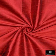 Deep Red 100 Pure Silk Fabric By The Yard, 41 inches width Red Silk Fabric