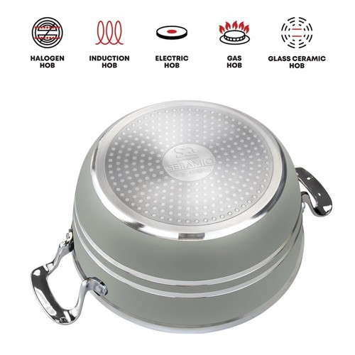 SQ Professional Mianra Set di pentole pressofuse 5 pezzi pietra di luna - Foto 4 di 4