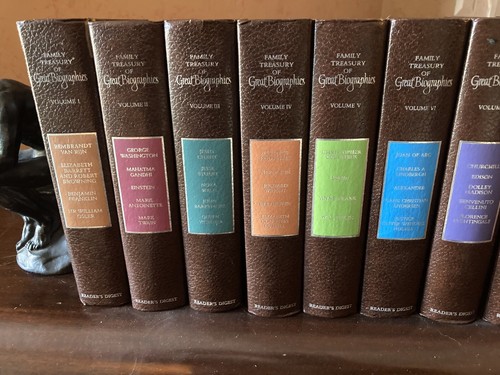 Reader's Digest Full 12 Vol. Satz Schatzkammer großer Biographien 1. Auflage 1970 - Bild 2 von 8