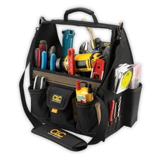 Custom Leathercraft CLC 1570 - Large Open Top 20 Pocket Tool Box Bag Carrier New