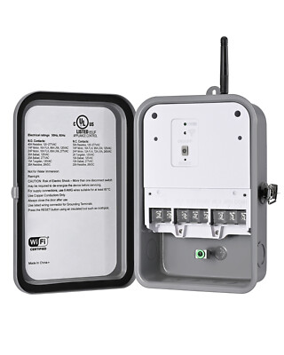 DEWENWILS Smart Pool Pump Timer Outdoor Heavy Duty WiFi Programmable For Pool