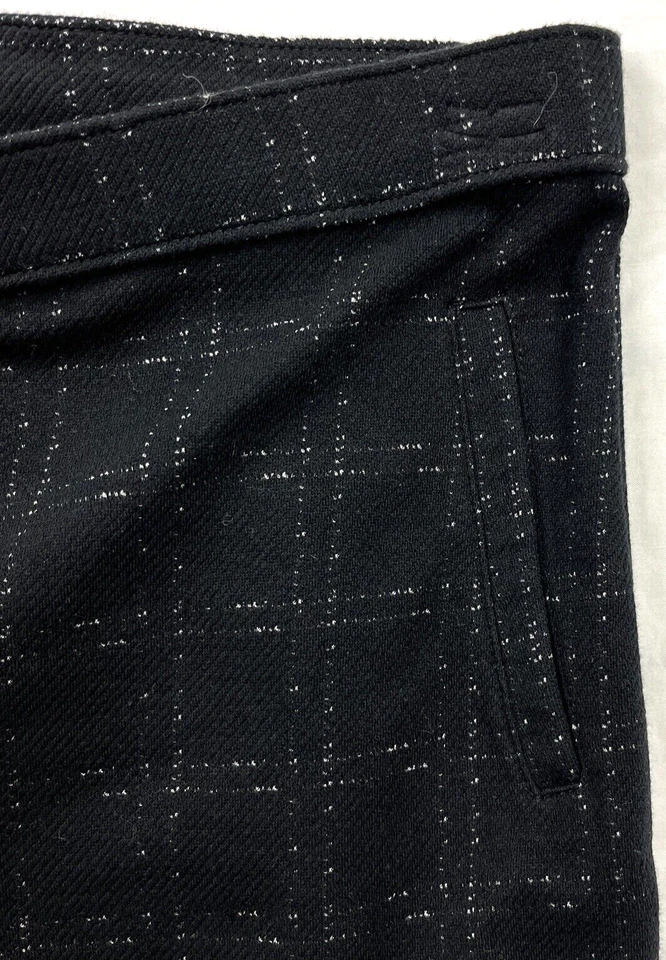 HUE Mujer Negro Ventana Mocasín Leggings Medio Alto Tweed Tejido Elástico Foto 4 de 4