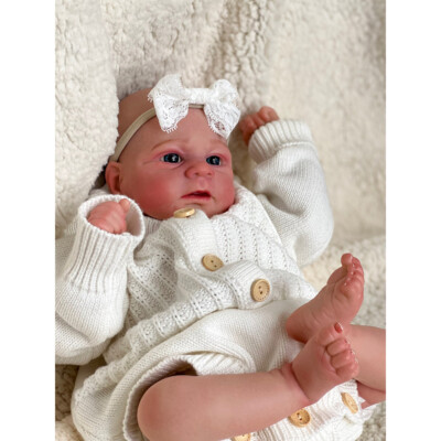19'' Real Looking Reborn Baby Dolls Soft Touch Body Fresh Color Doll Figures Toys