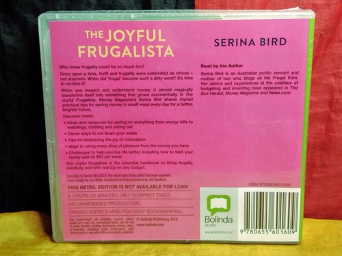 The Joyful Frugalista by Serina Bird (Audio CD, 2019, 7-Discs) - Brand New - Picture 2 of 2