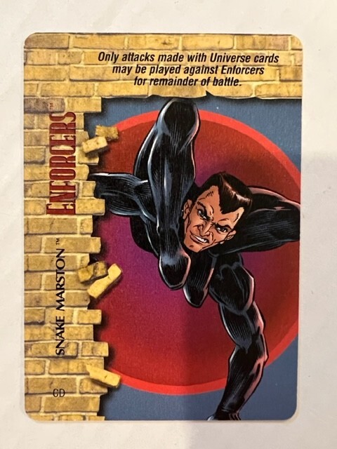 Marvel Overpower ENFORCERS Special CD Snake Marston