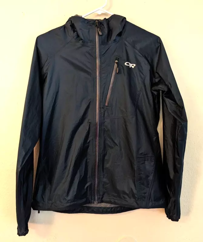 outdoor-research designed by adventure hooded windbreaker jacket