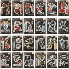 Brand New NFL All Teams Team ProMark Die-Cut Decal Stickers 3-Pack