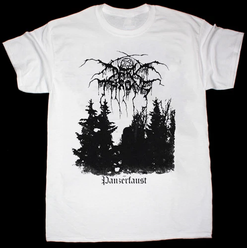 Rare Darkthrone Band Cotton Short Sleeve Basic White All Size T-Shirt S5060 - Picture 1 of 3