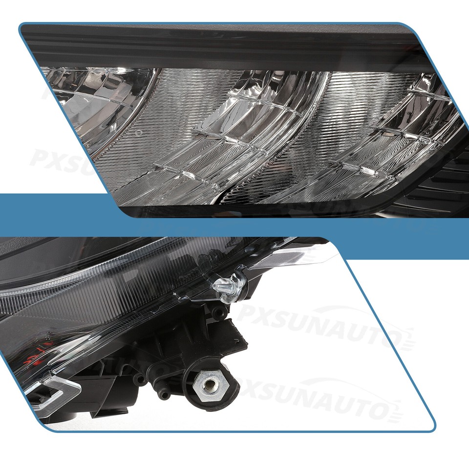 LED Headlight Headlamp Chrome Bezel Assembly Pair L&R For 2019-2022