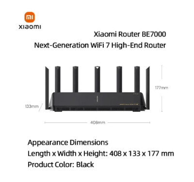 Xiaomi wifi Router BE7000 160MHz 1GB Memory Tri-band Office Xiaomi wifi Router BE7000 160MHz 1GB Memory Tri-band Office