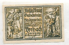 Notgeld: Breisach Baden-Württemberg 1 sztuka (711)