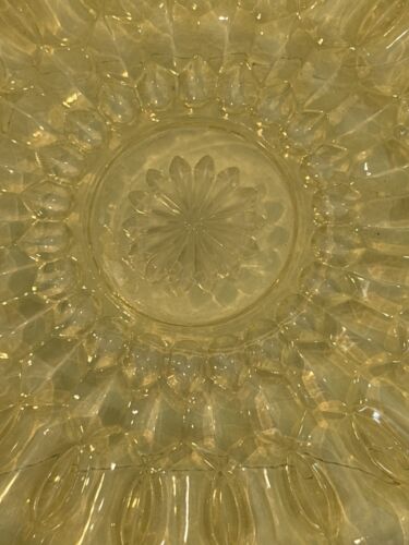 Vintage Fairfield Amber by ANCHOR HOCKING Glass 10" Dinner Plate Vtg Great MCM - Picture 3 of 5