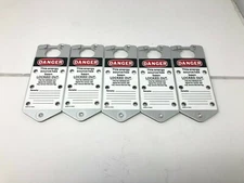Brady 65961 Silver Labeled Lockout Hasp 5 Pack