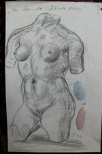 DDR Maler Professor Peuker Wolfgang Bleistift Zeichnung Original  Studien