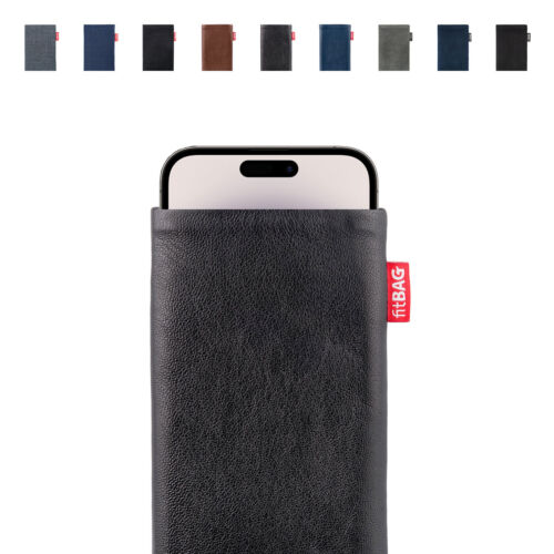 Handy Tasche iPhone 15 Pro Max Schutz Hülle Sleeve Case Made in Germany fitBAG - Bild 1 von 46