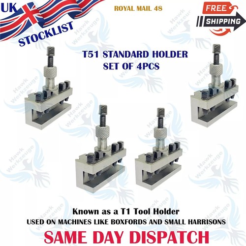 T1 T51 QUICKCHANGE TOOLPOST SET BOXFORD SIZE STANDARD VEE PARTING HOLDER CHOOSE - Picture 8 of 11