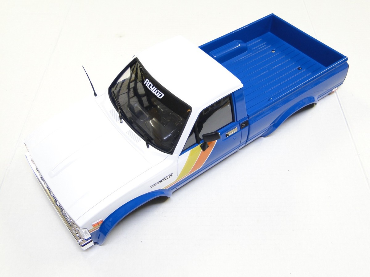 NEW RC4WD TRAIL FINDER 2 Body Set Toyota 1982 BLUE Pickup +Lights