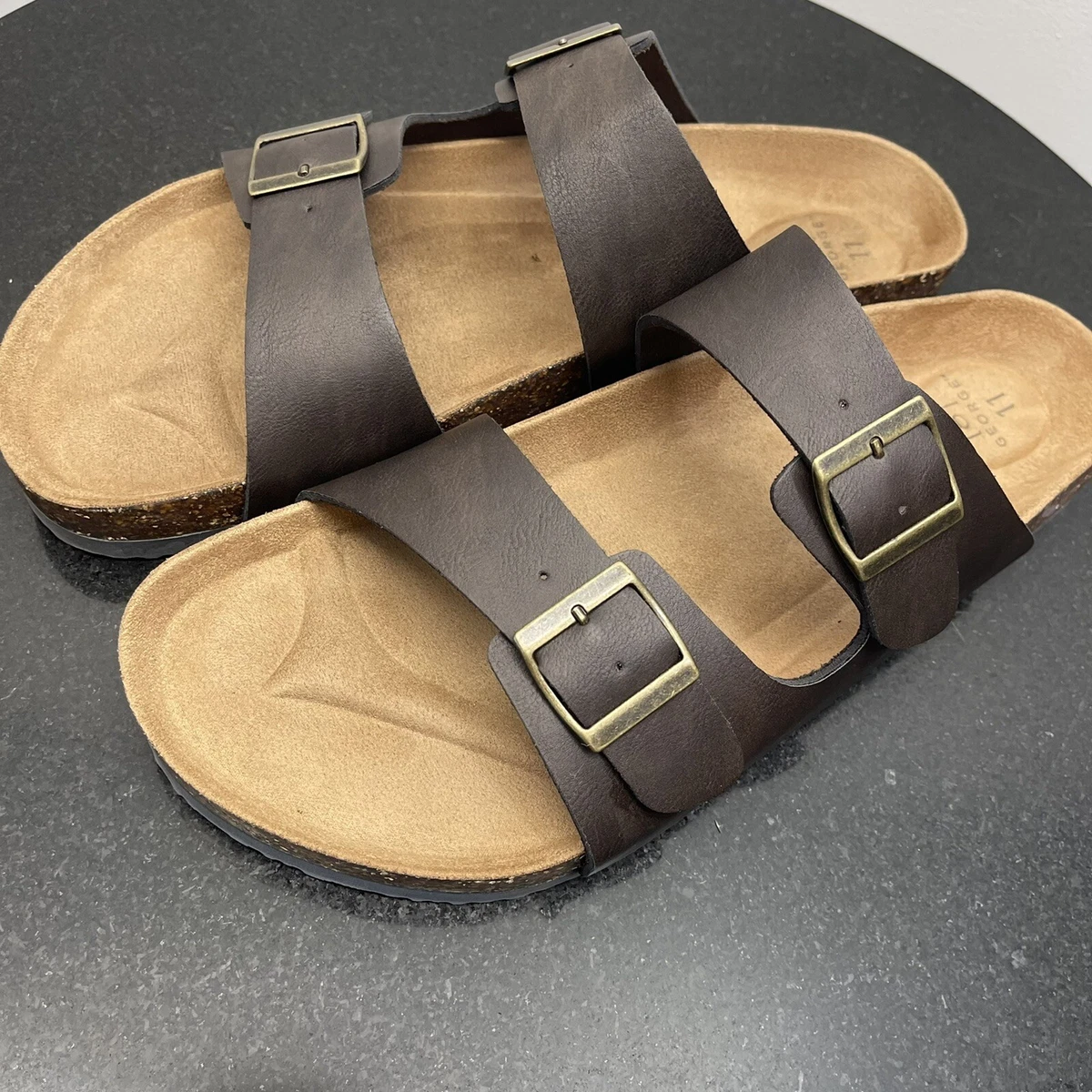 George men's shop buckle strap sandal