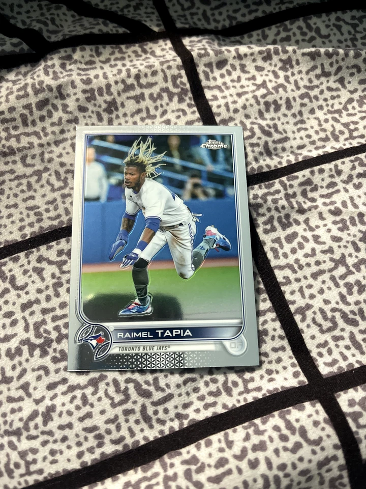 Topps Chrome Baseball 2022 Raimel Tapia Toronto Blue Jays USC151 - 1 Shiny Card