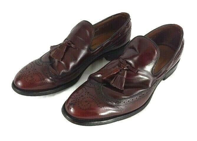 Allen Edmonds Berwick Mens Dress Shoes 9.5 Brown Wing Tip Tassel Slip On Allen Edmonds | Shoes | Allen Edmonds Berwick Mens Dress  main image 4