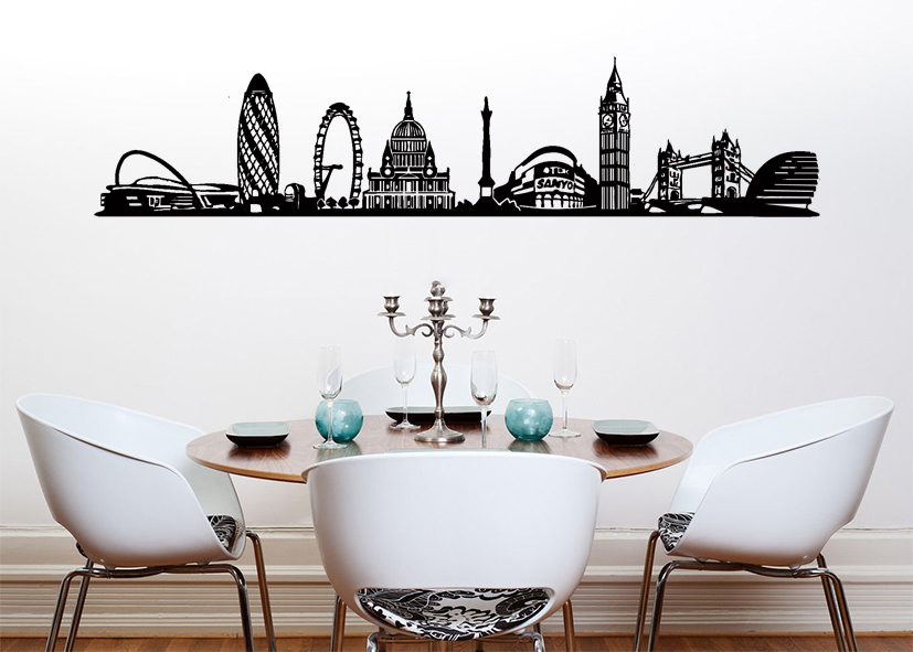 London Skyline Wall Decal