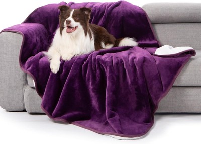 Waterproof bed blanket, double-sided lamb blanket, suitable for dogs and cats, f
