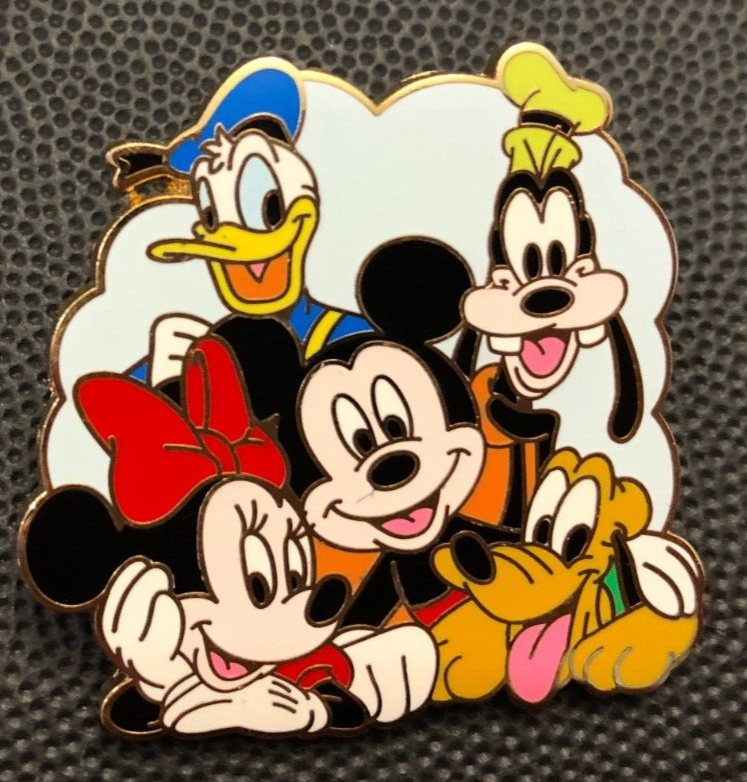 Disney pin 67794 Mickey Minnie Mouse Goofy Donald Duck Pluto Fab 5