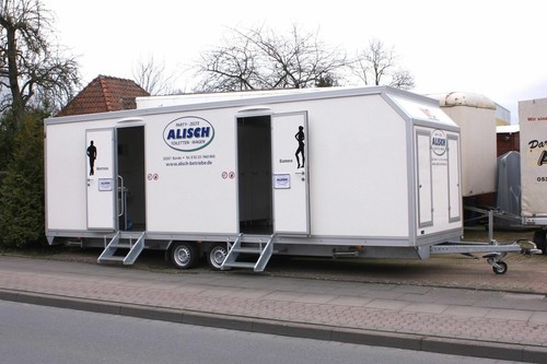 Alisch Vermietung größter Toilettenwagen der Welt 22 WC u. Urinale auf 2 Seiten - Bild 3 von 7